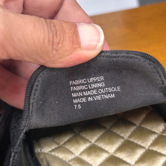 Birdies The Starling Black Velvet Loafers Flats Slip On Shoes Women Size 7.5 - Picture 2 of 8